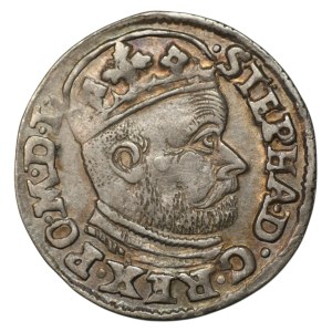 Stefan Batory, Trojak 1585, Olkusz – G-H