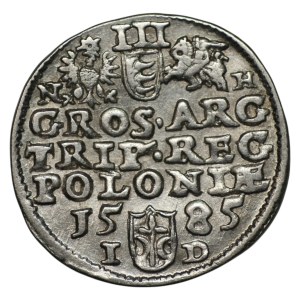 Stefan Batory, Trojak 1585, Olkusz - N-H