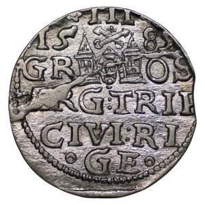 Stefan Batory, Trojak 1585, Riga