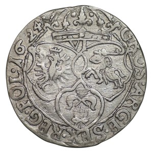 Sigismund III Vasa, six-real coin, 1624, Kraków