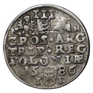 Stefan Batory, Trojak 1586, Olkusz