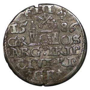 Stefan Batory, Trojak 1586, Riga