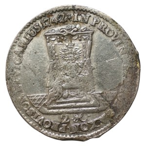 August III of Saxony, 1742 vicarage two-grosz coin