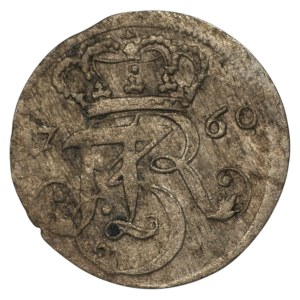 August III. Sas, Trojak 1760, Gdaňsk