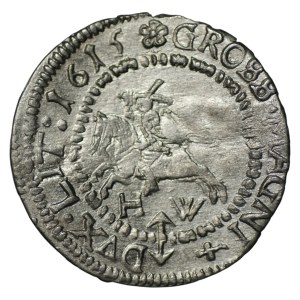 Sigismund III. Wasa, Groschen 1615, Vilnius – SELTEN