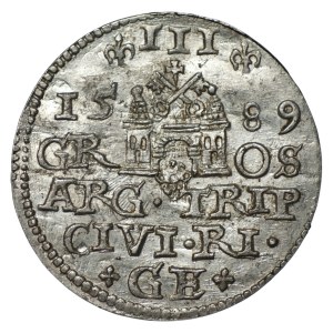 Zygmunt III Waza, Trojak 1589, Ryga