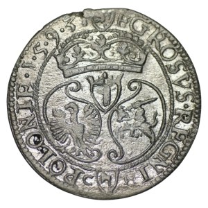 Sigismund III. Wasa, Groschen 1593, Olkusz – SELTEN