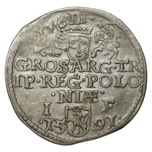 Zygmunt III. Vasa, Trojak z roku 1591, Olkusz