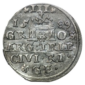 Sigismond III Vasa, Trojak 1589, Riga