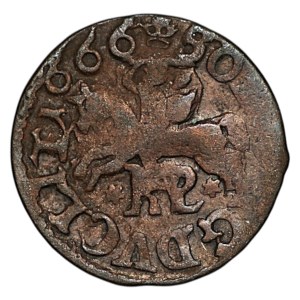 John II Casimir, Lithuanian Szeląg, 1666, Malbork