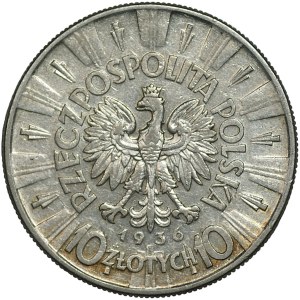 10 zlotych, 1936, Józef Piłsudski