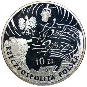 10 zlotych, 2011, Jeremi Przybora, Jerzy Wasowski