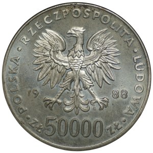50,000 zlotys, 1988, Józef Piłsudski