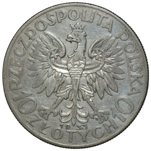 10 zlotych, 1933, Woman's Head