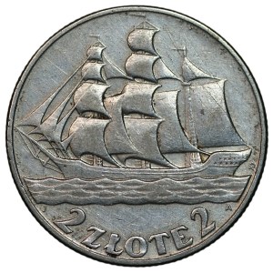 2 zlote, 1936, Sailing Ship