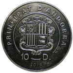 Andorra, 10 dinars, 2014, Gallfer