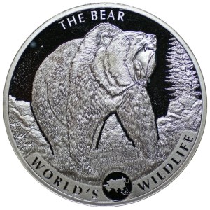 Kongo, 20 Francs 2022, Bär, 1 Unze