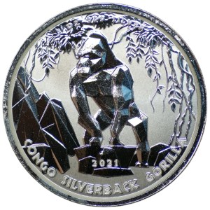 Kongo, 500 franków 2021, Goryl