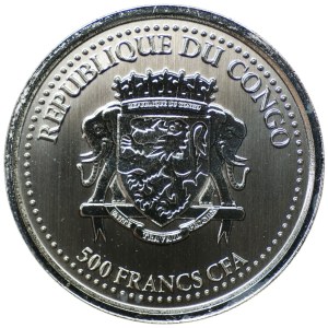 Kongo, 500 franków 2021, Goryl
