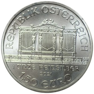 Austria, 1.5 euros, 2023, Philharmonic, 1 ounce