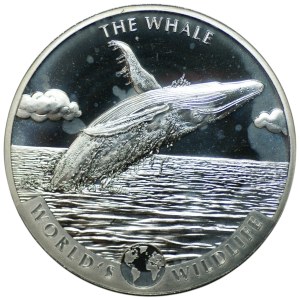 Congo, 20 francs, 2020, Whale, 1 ounce