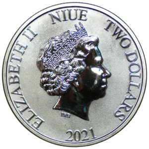 Niue, $2, 2021, Hakuna Matata, 1 ounce