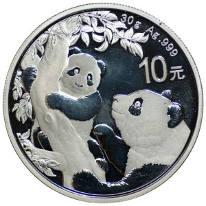 China, 10 yuan, 2021, Panda