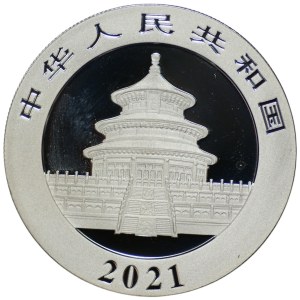 China, 10 yuan, 2021, Panda