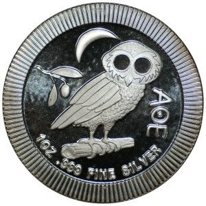 Niue, 2 dolary 2021, Sowa, 1 uncja