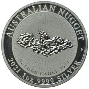 Australia, 1 Dollar 2021, Australian Gold Nugget, 1 ounce