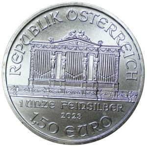 Österreich, 1,5 Euro 2023, Philharmonie, 1 Unze