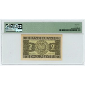 2 zlote, 1936, no series or serial number, PMG 63
