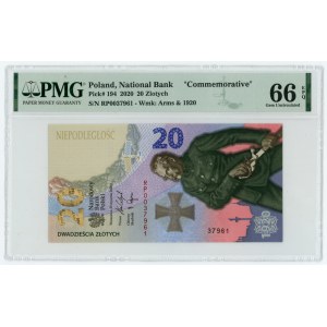 20 zlotych 2020, Battle of Warsaw, PMG 66 EPQ