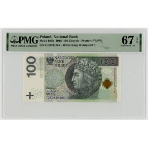 100 zlotych 2018, GE series, PMG 67 EPQ