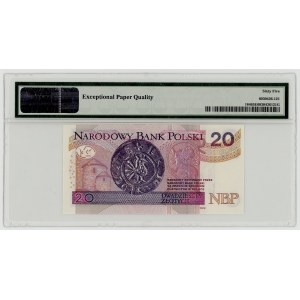 20 zlotych 2012, AA series, PMG 65 EPQ