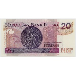 20 złotych 2012, seria AA 0980666