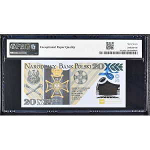 20 złotych 2014, seria LP 0019000, 100. rocznica utworzenia Legionów Polskich, PMG 67 EPQ