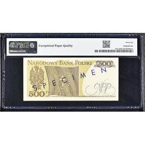 500 zlotých, 1974, séria K 0000000, vzor 1239*, PMG 66 EPQ