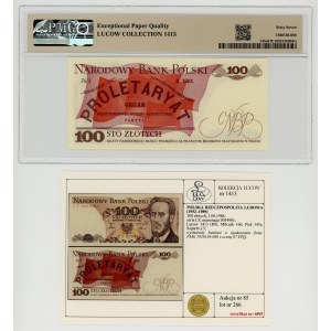 100 Złoty 1986, Serie LS, PMG 67 EPQ, Sammlung Lucow