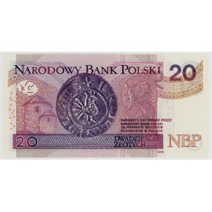 20 zlotých 2016, série BT