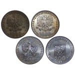 200 zlotych and 1,000 zlotys (1974–1982), Map, Olympics, John Paul II, set of 4 coins