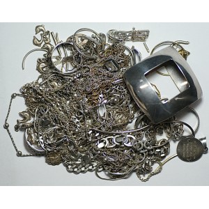 Silver (rings, chains, and other items), 925 silver, 134 grams