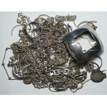 Silver (rings, chains, and other items), 925 silver, 134 grams
