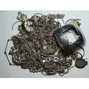 Silver (rings, chains, and other items), 925 silver, 134 grams