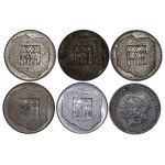 200 zlotych (1974–1976), "Mapka" and "Fascism," set of 6 coins