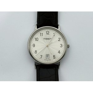 Tissot men's/unisex watch, 33.5 mm, with original strap and sticker on the case back