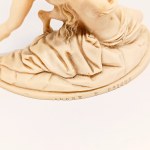 Amor e Psiche alabaster sculpture by A. Santini