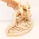 Amor e Psiche alabaster sculpture by A. Santini