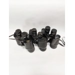 Set of 3 binoculars in cases, including the Zenith 10x50
