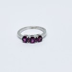 Silver Ring with Pink Topaz